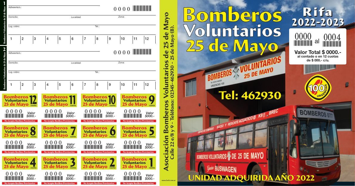 Bomberos 25 de Mayo 2022