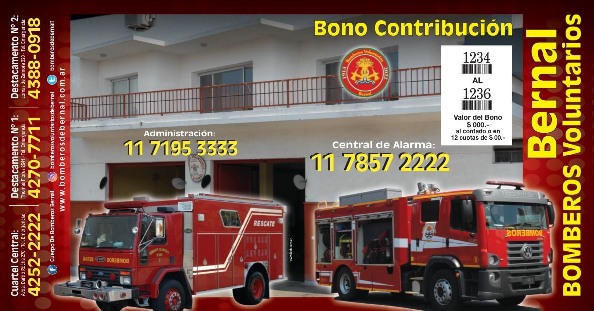 Bomberos Bernal 2022