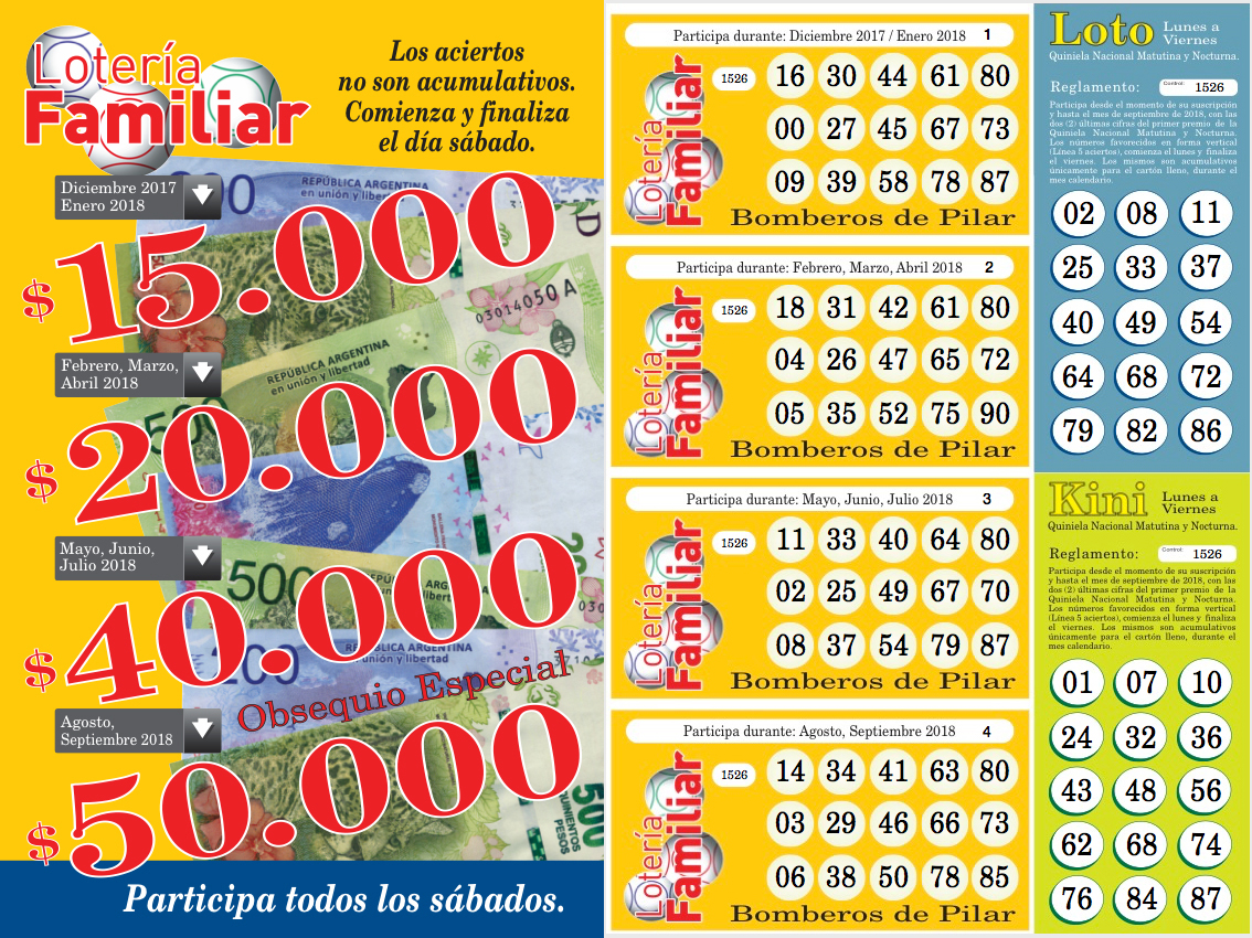 Bomberos Pilar 2018 Interior Numeración