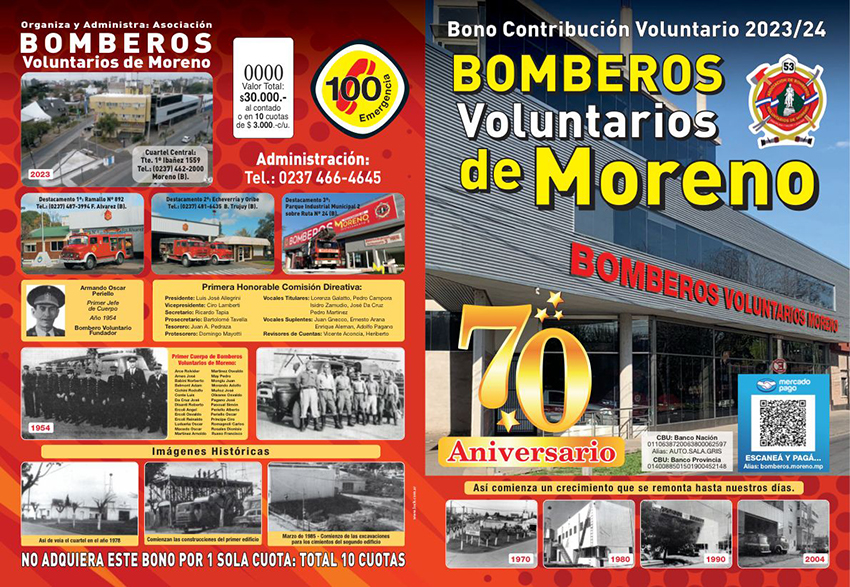 Bomberos de Moreno 2023