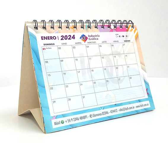 Calendario Escritorio LOCh 1 2024