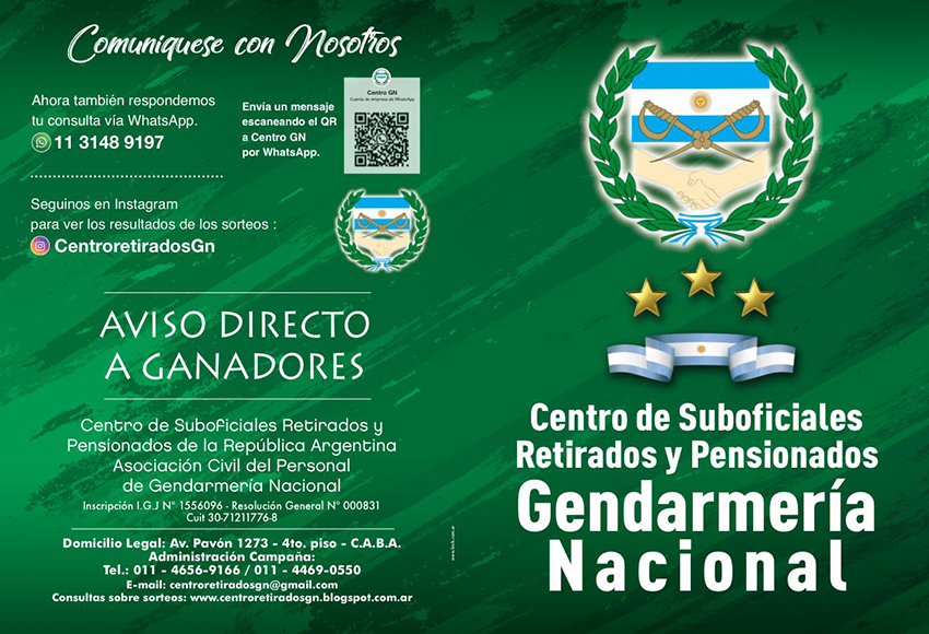 Retirados de Gendarmeria 2023