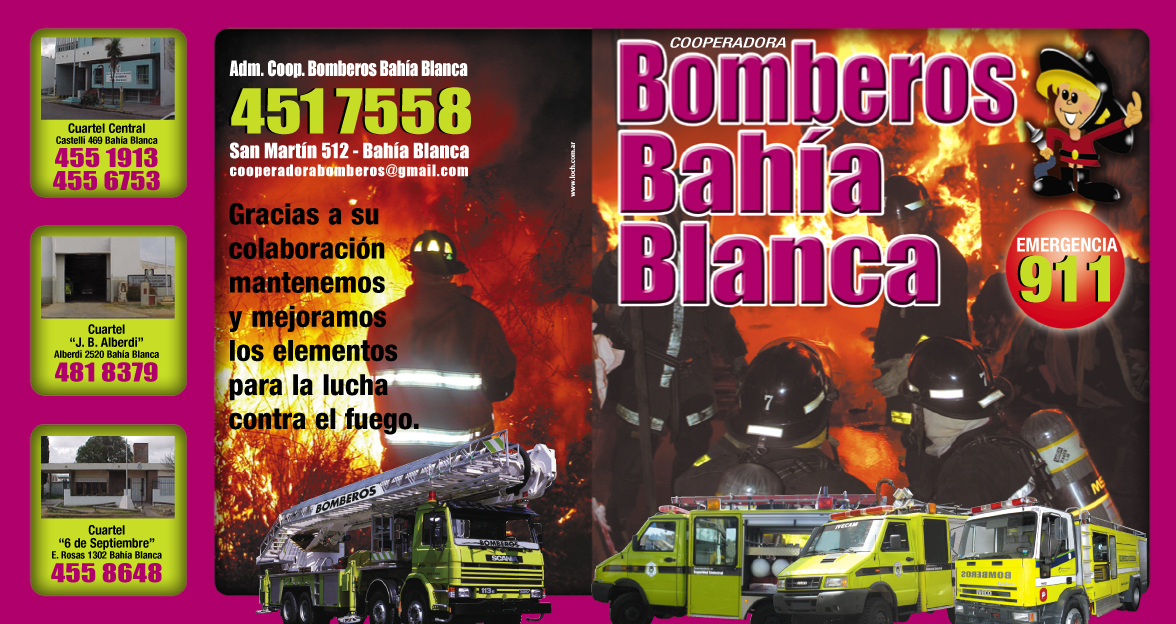 Tapa Bomberos Bahia Blanca